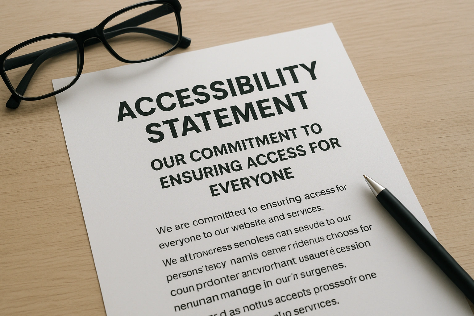 Accessibility Statement Our Commitment to Ensuring Access for Everyone